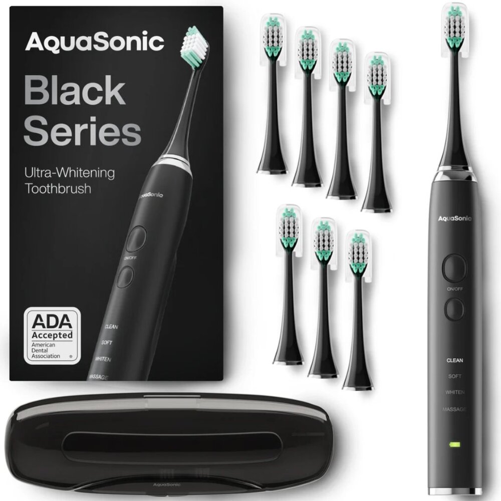 NWT Aquasonic Black Series Electric Toothbrush